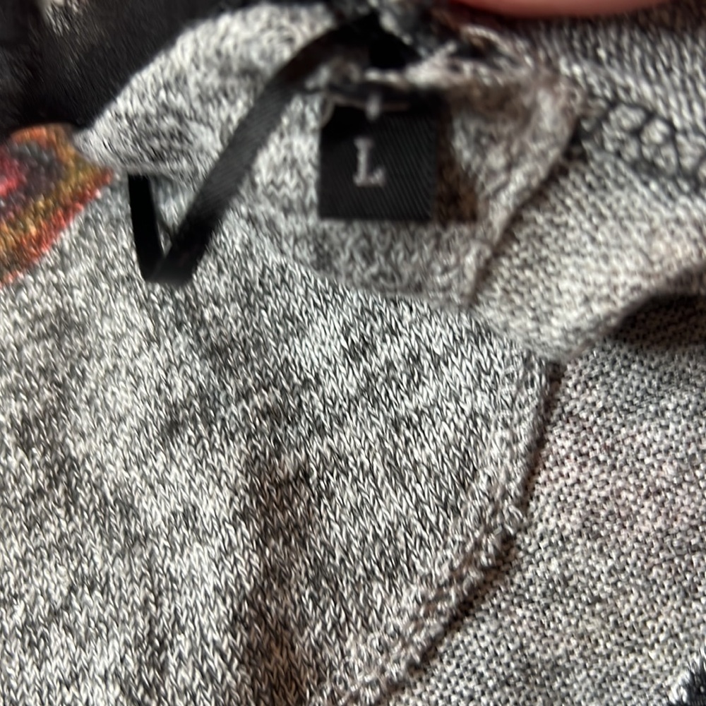 Desigual Multicolor Patterned Gray Lightweight Kn… - image 8